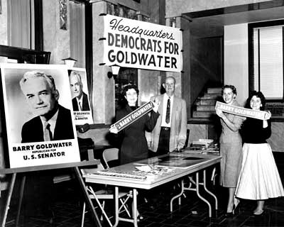 Phoenix Democrats campaigning for Goldwater in 1958.